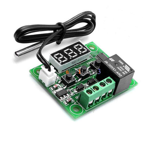 -50-110  W1209  µ  µ  ġ + 12V /-50-110 Degree W1209 Digital thermostat Temperature Control Switch 12V + sensor